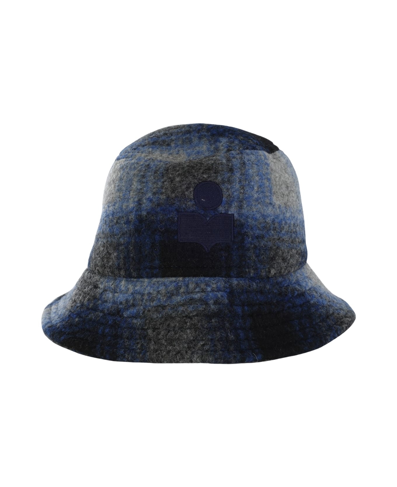 Navy Wool Blend Haley Bucket Hat - 1