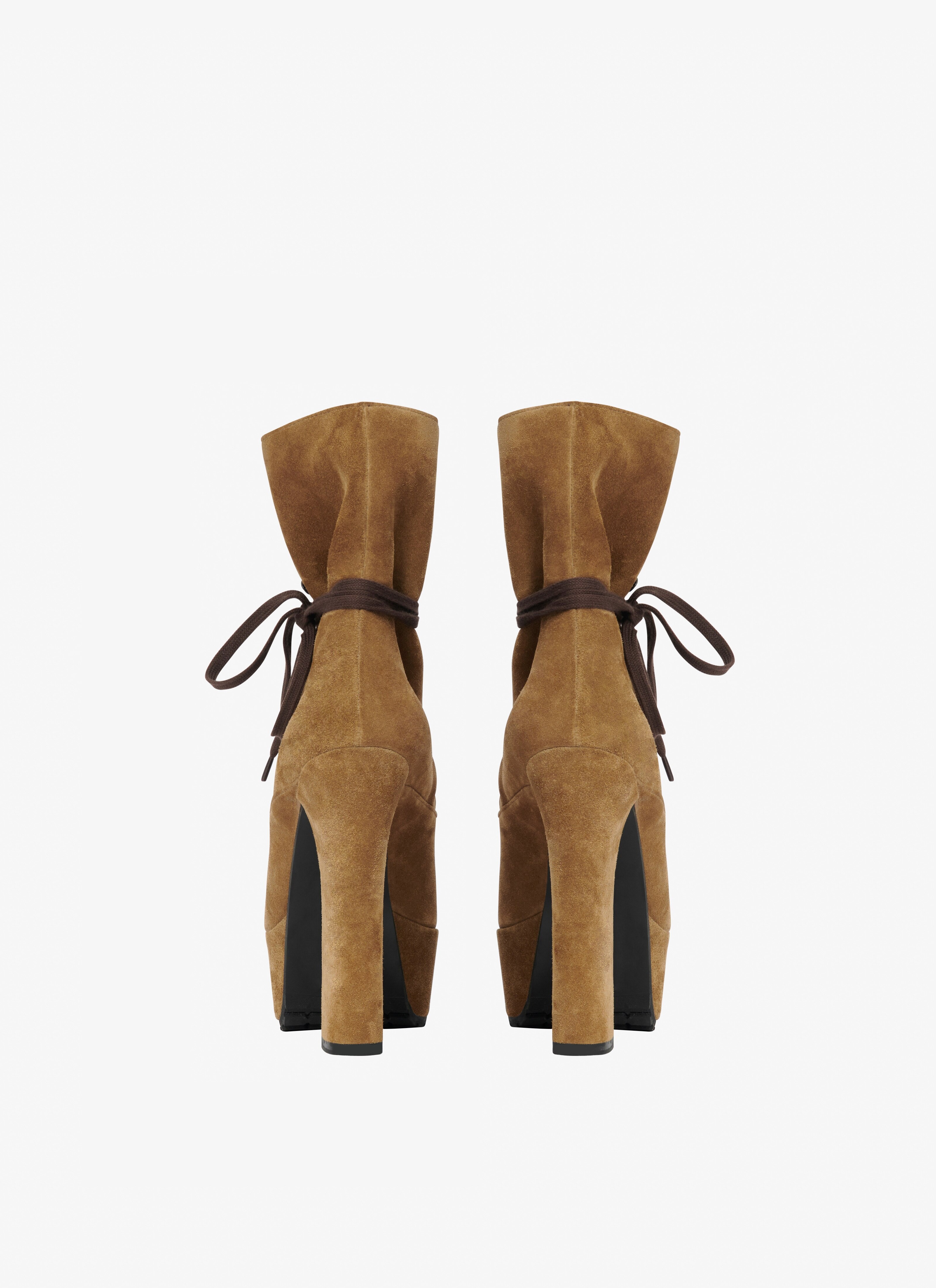 TREKKING ANKLE BOOTS IN SUEDE CALFSKIN - 2