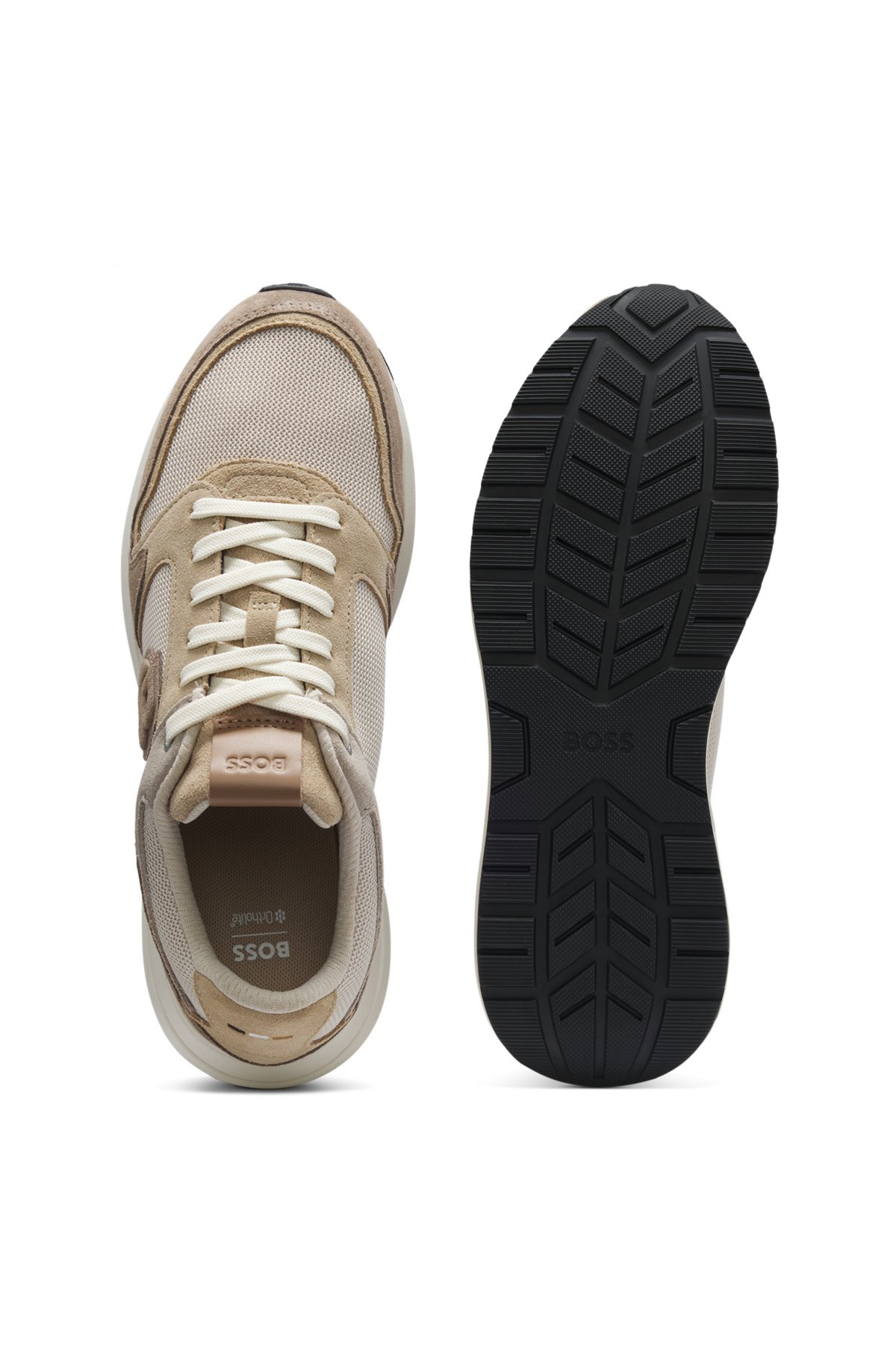 SUEDE TRAINERS WITH DOUBLE B MONOGRAM - 4