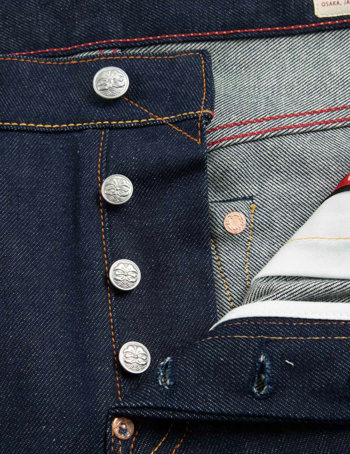 BROCADE KAMON AND SEAGULL EMBROIDERY SLIM-FIT JEANS #2010 - 10