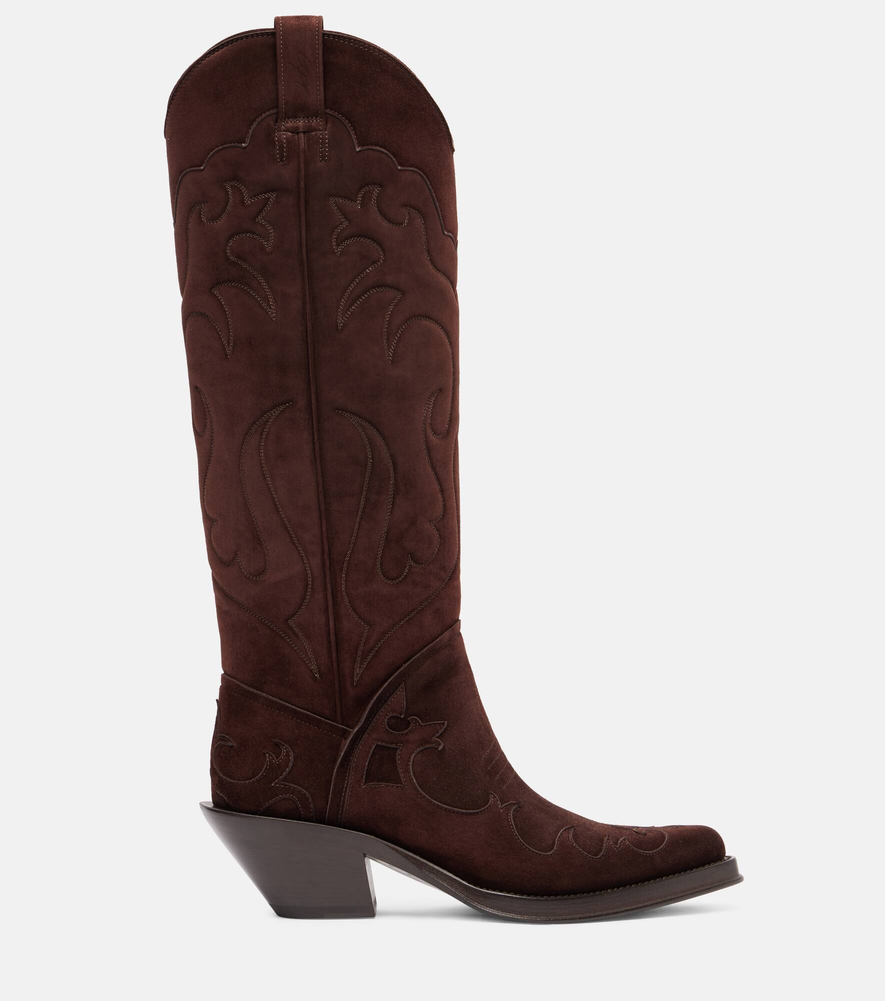 Capitana suede cowboy boots - 4