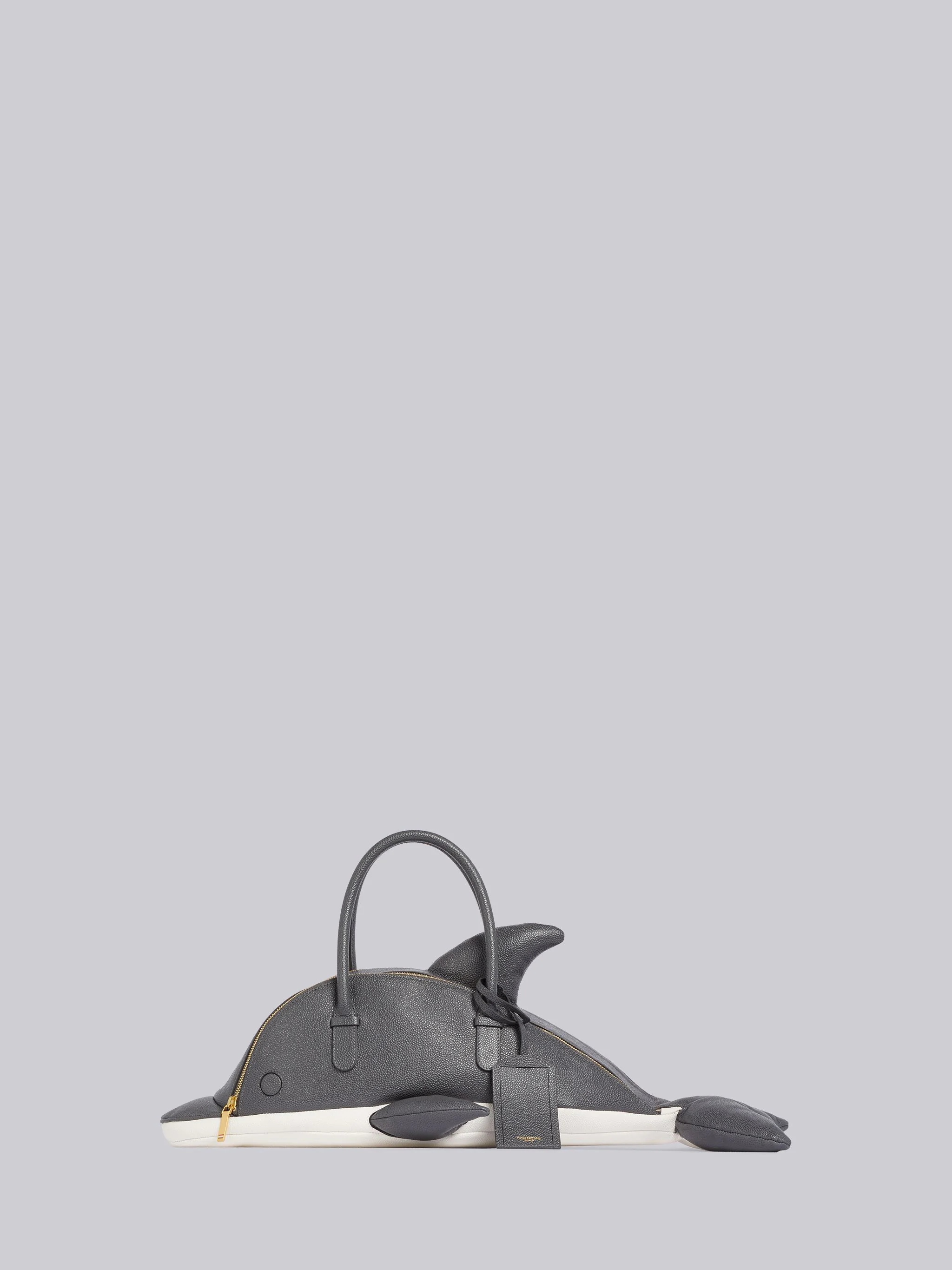 Fun-mix Grey Pebbled Dolphin Bag - 1