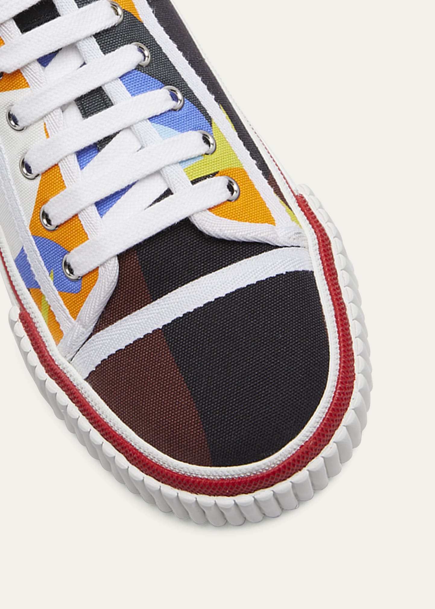 CHRISTIAN LOUBOUTIN: Pedro Junior sneakers in canvas - White