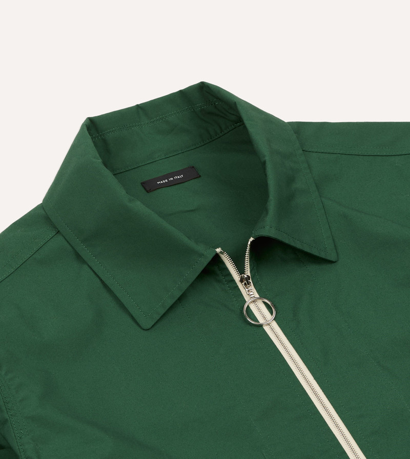 Green Cotton Blouson Jacket 3