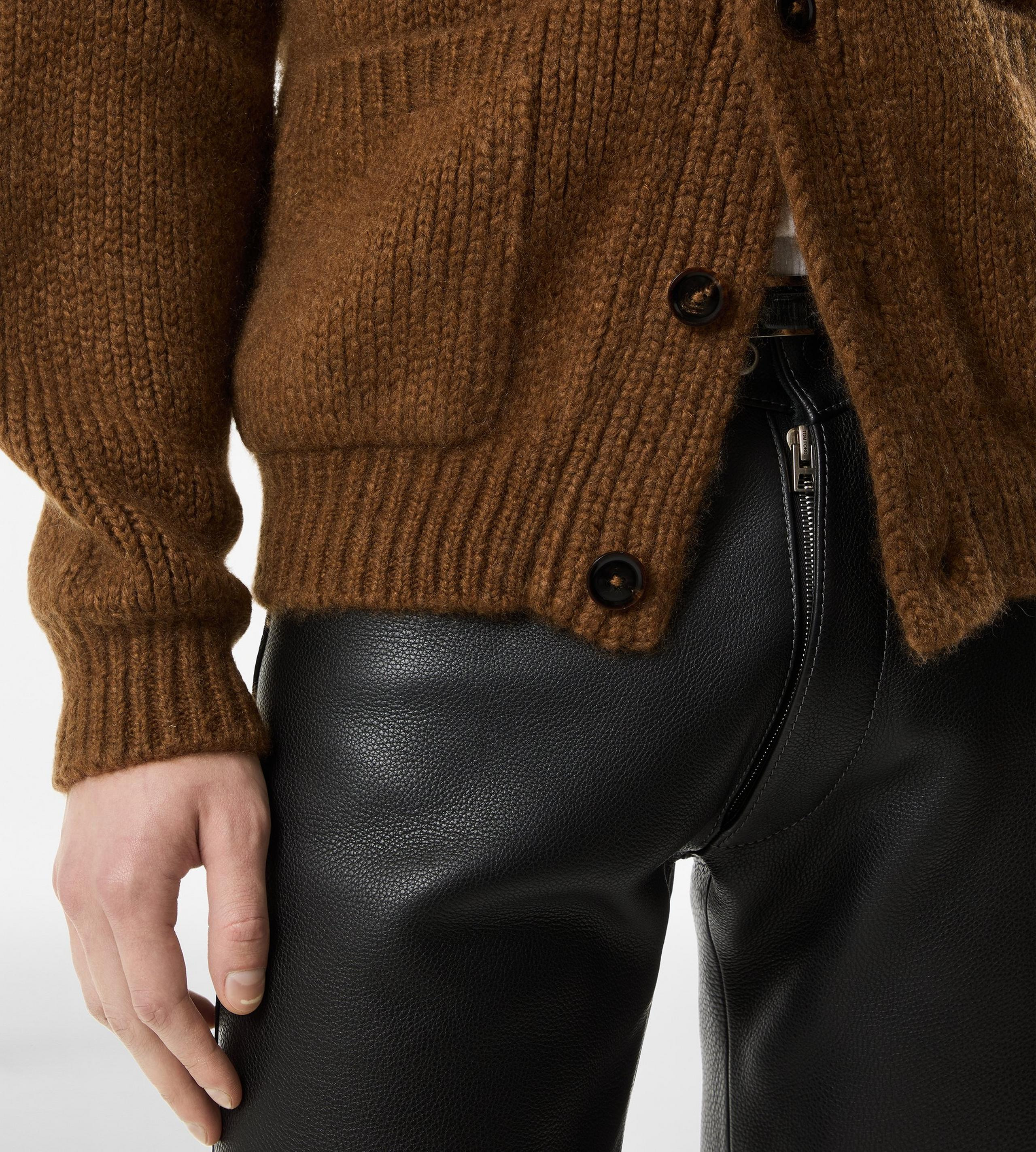 CASHMERE SHAWL COLLAR CARDIGAN - 2