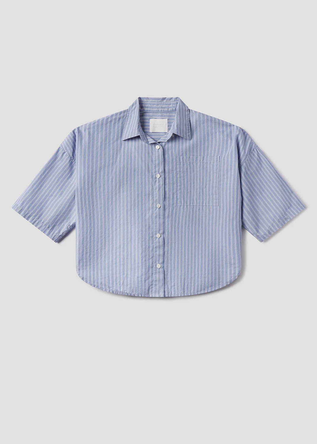 Frances Cropped Cape Button Up
In Kindered Stripe - 1