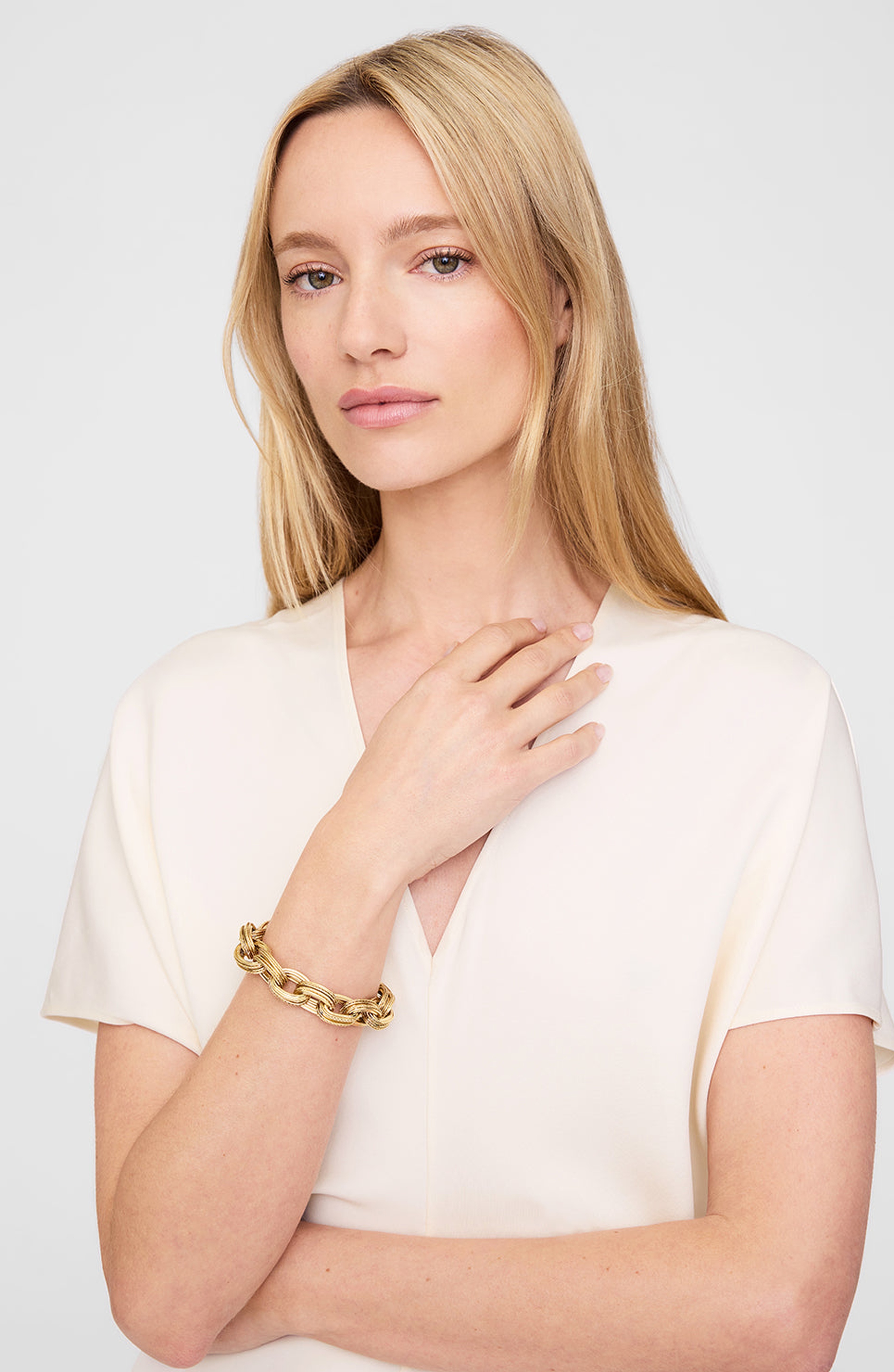ANINE BING Double Link Chain Bracelet in Gold at Nordstrom - 2