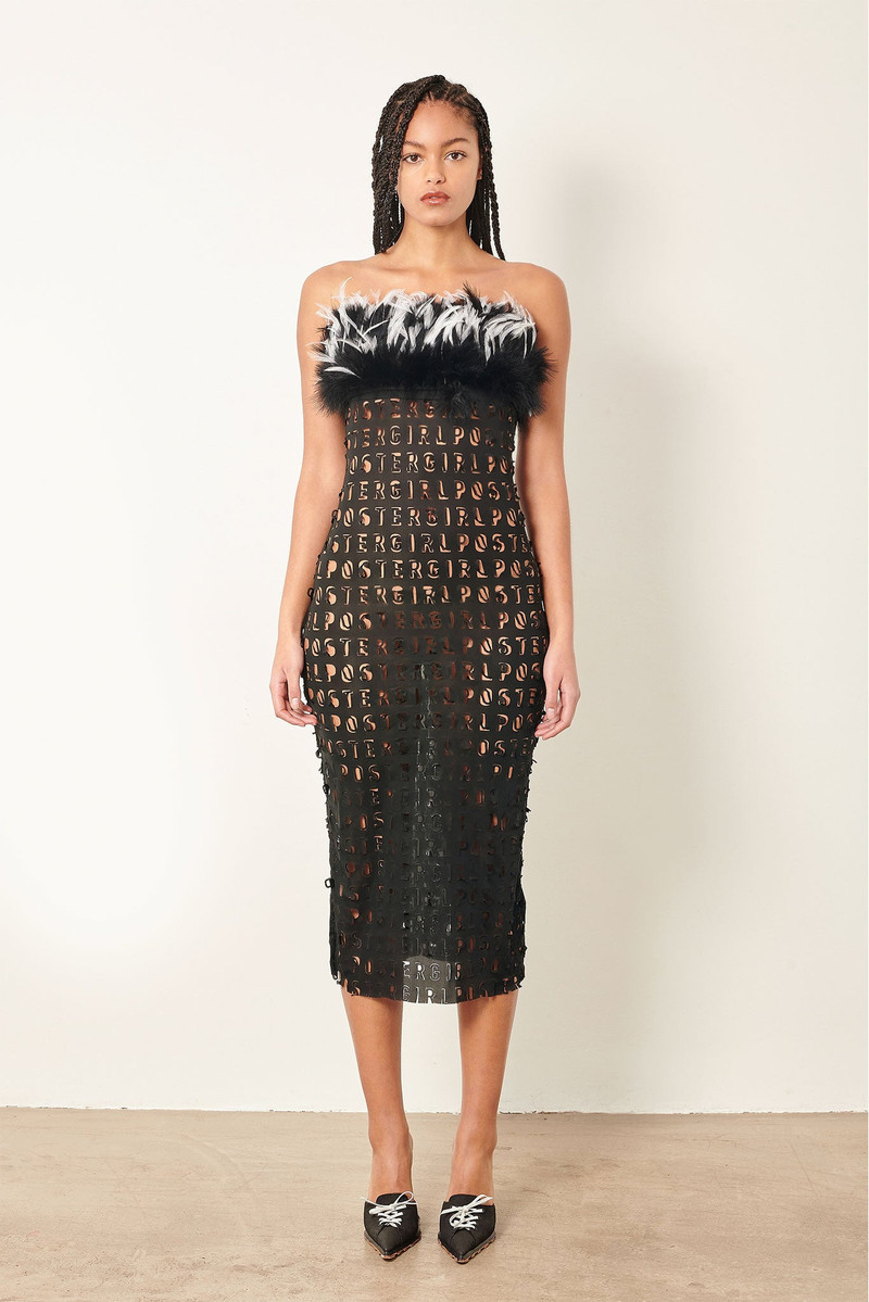 POSTER GIRL POSH DRESS BLACK outlook