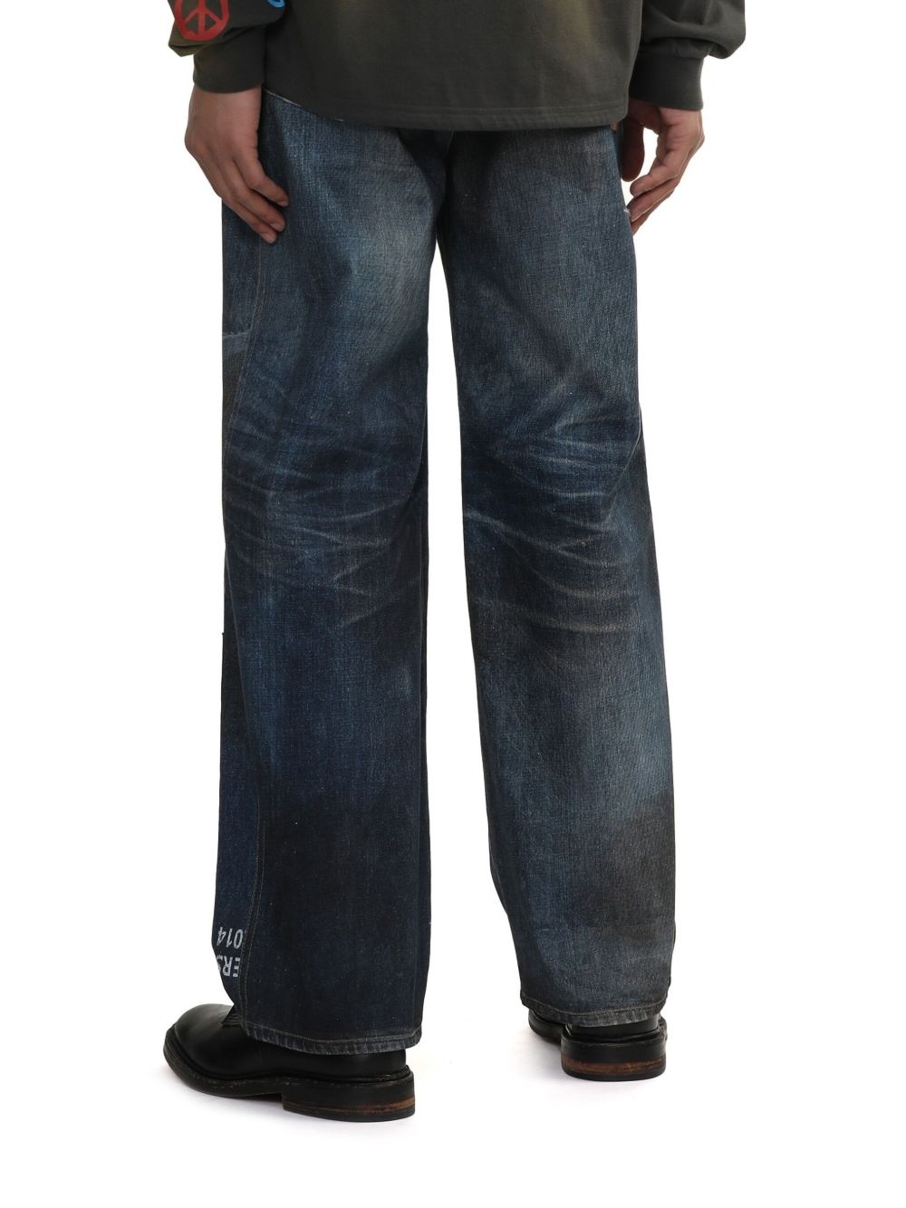 text-print jeans - 4