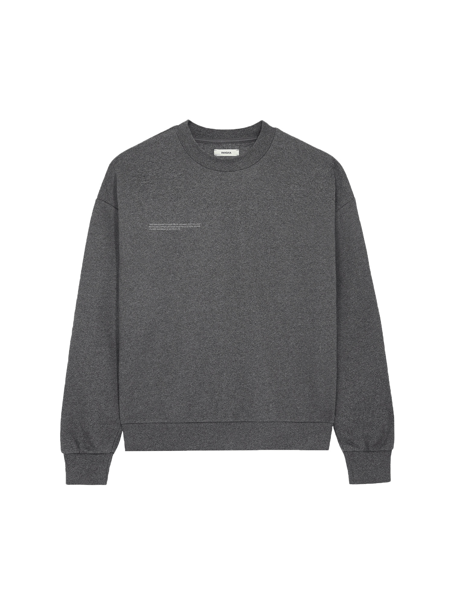 Mens Reclaimed Cotton Sweatshirt - Reclaim Charcoal - 1