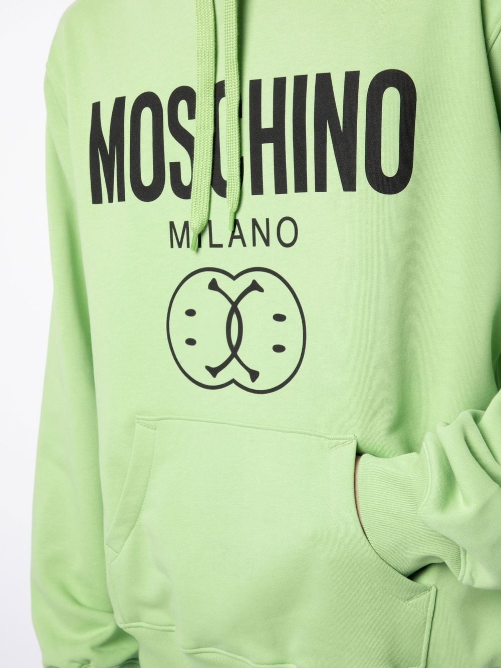 logo-print drawstring hoodie - 5