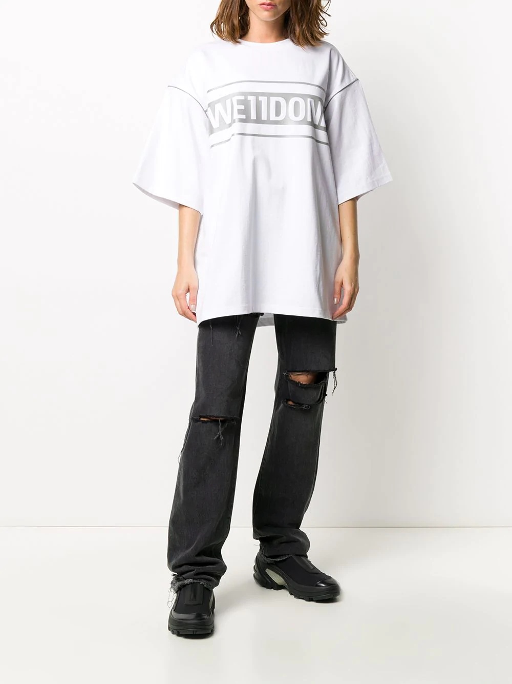 oversized logo print T-shirt - 3