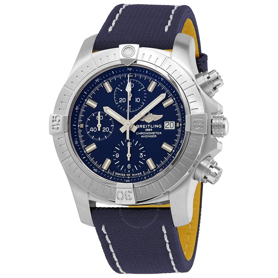 Breitling Avenger Chronograph Automatic Blue Dial Men's Watch A13385101C1X1 - 1