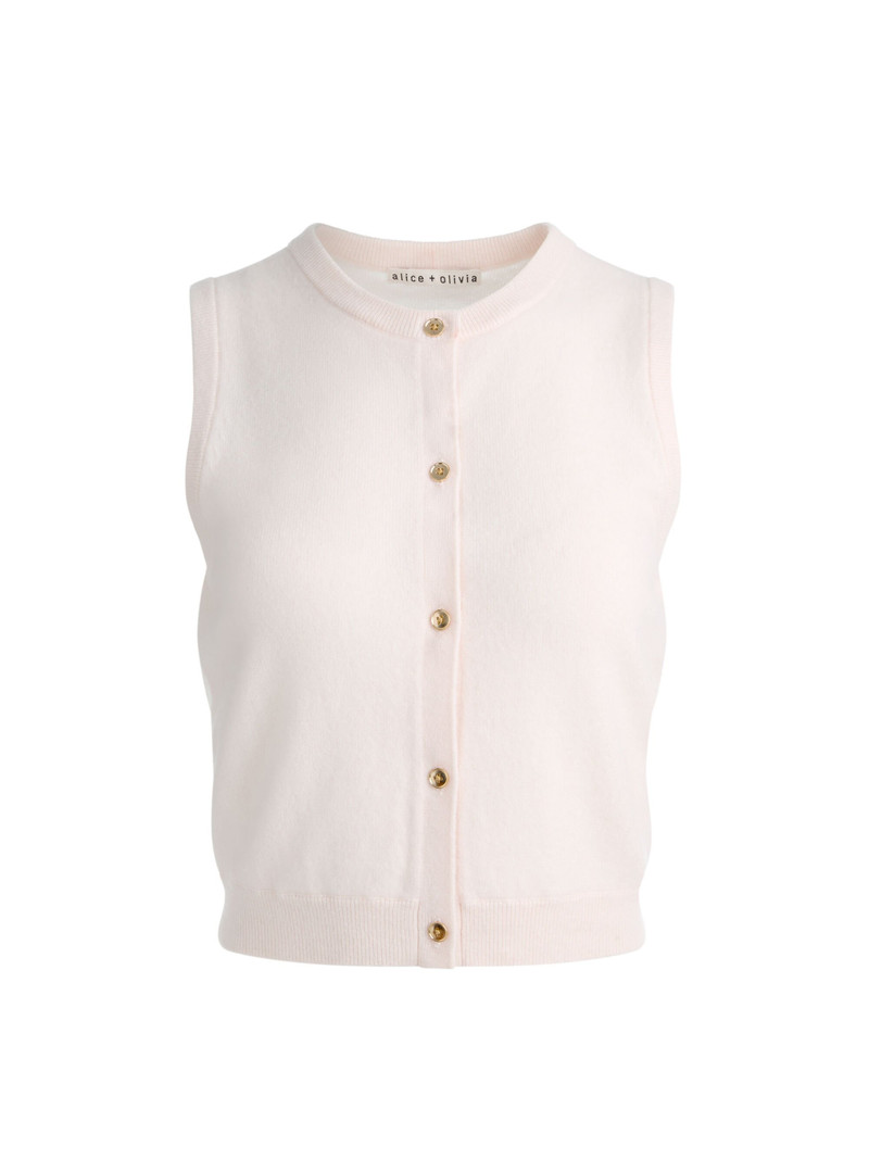 LOLY BUTTON FRONT CASHMERE VEST 1
