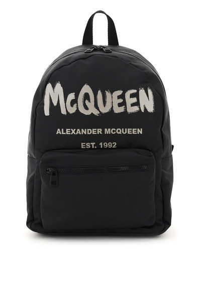 Alexander McQueen METROPOLITAN BACKPACK WITH GRAFFITI LOGO outlook