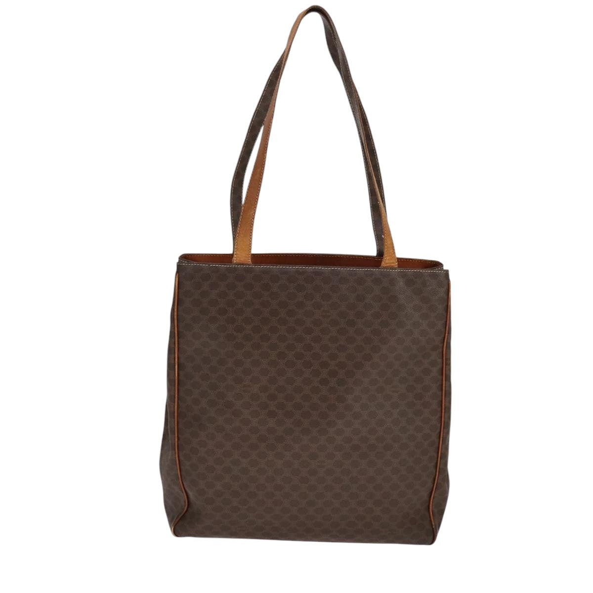CELINE Macadam Canvas Tote Bag Pvc Brown Gold - 2