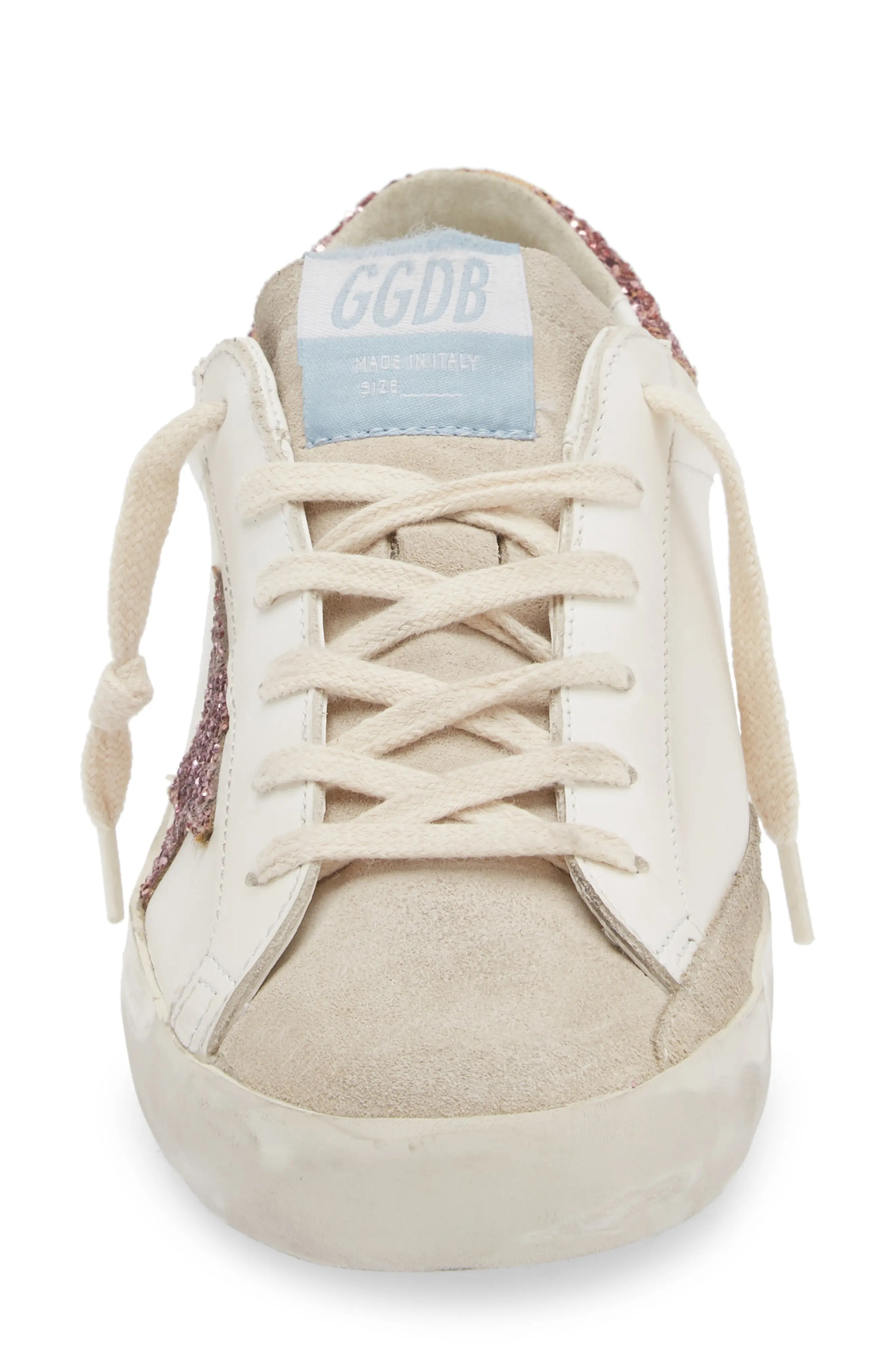 Super-Star Sneaker in White/Pink - 4