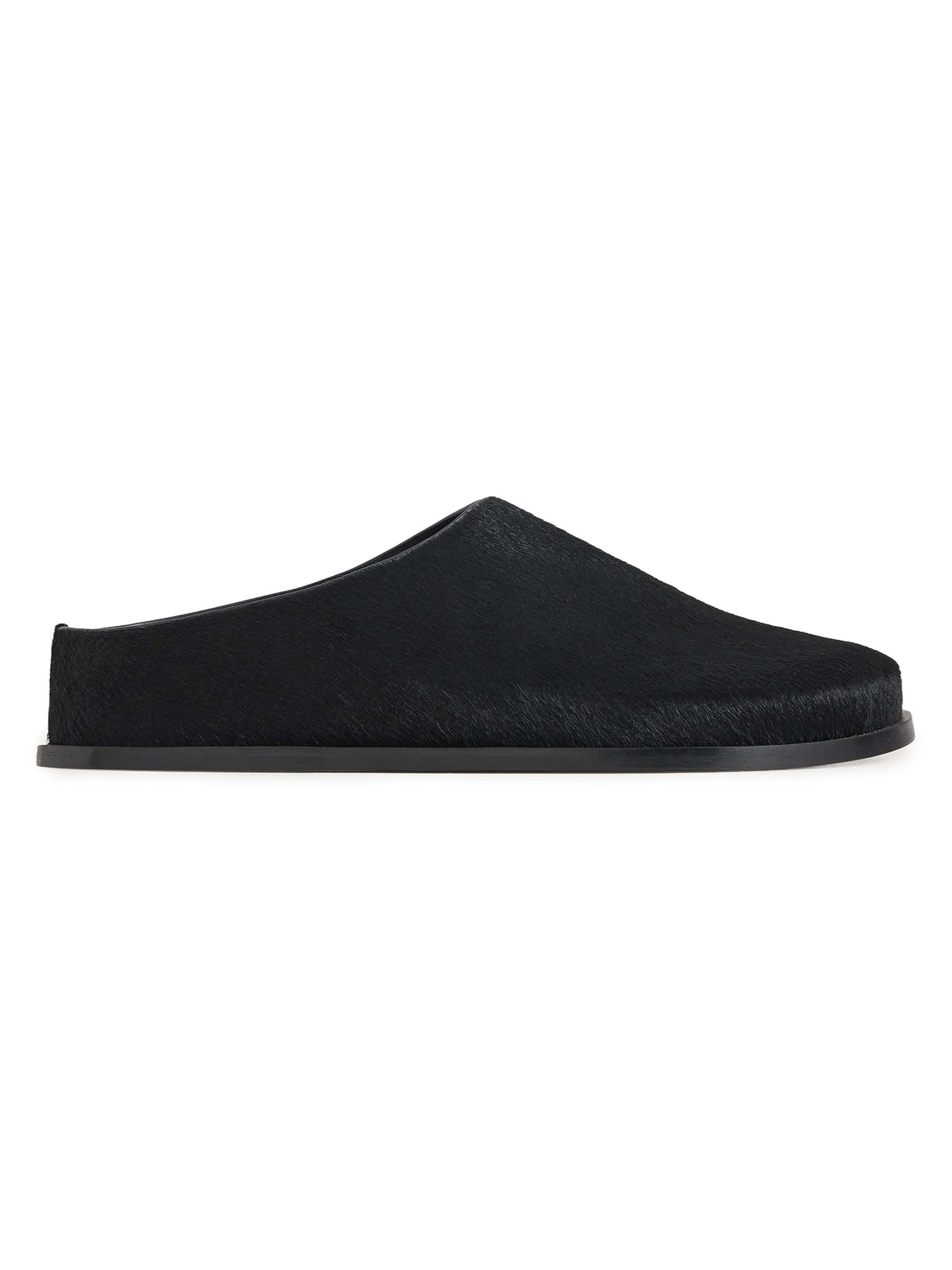 A. Emery Women's Lou Pony Hair Clogs - Black - 1