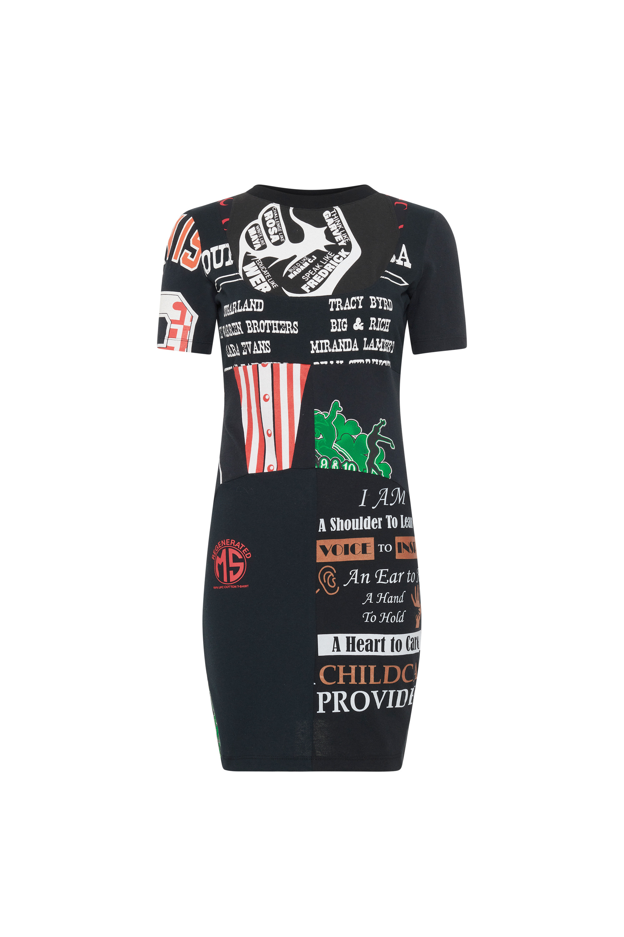 Upcycled Graphic T-Shirts Mini Dress - 17
