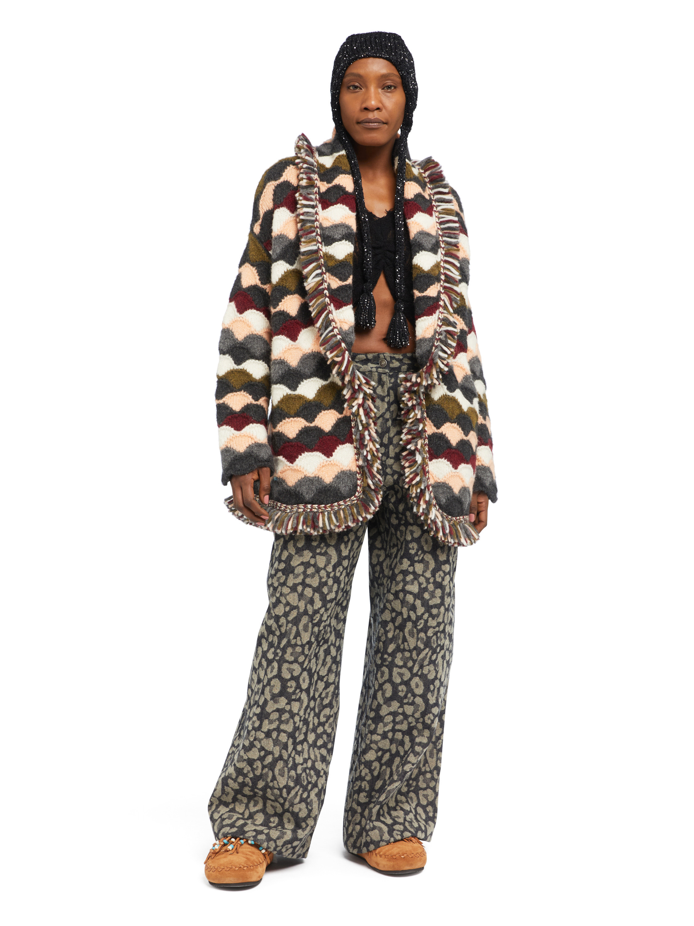 Shattered Stripes Cardigan - 2