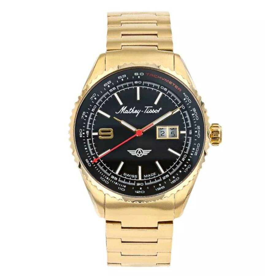 Mathey-Tissot - Mathey-Tissot Atlas Quartz Black Dial Men's Watch MTWG9001105 - 1