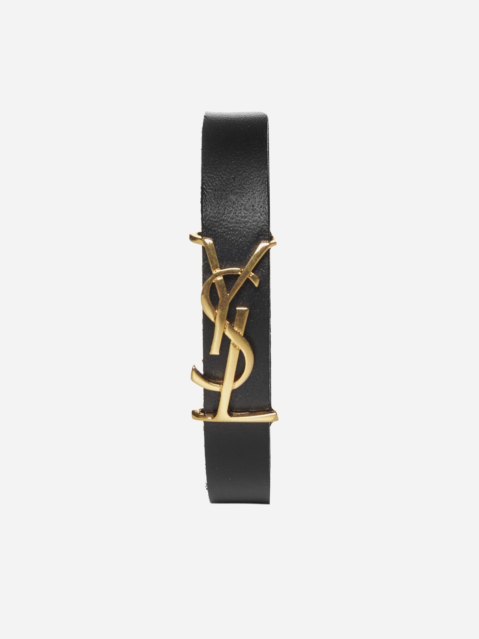 YSL logo leather bracelet - 1