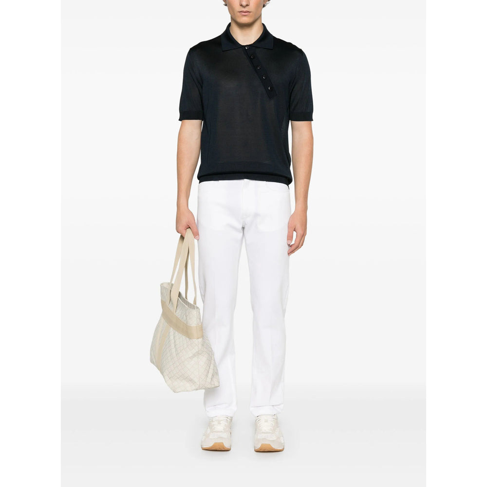 Fendi Blue Polo Shirts Men - 3