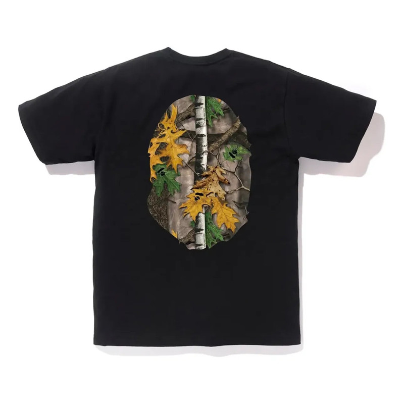 A BATHING APE® A Bathing Ape Forest Camo Big Ape Head T-shirt 'Black Beige' TBD-BAPE-7 outlook