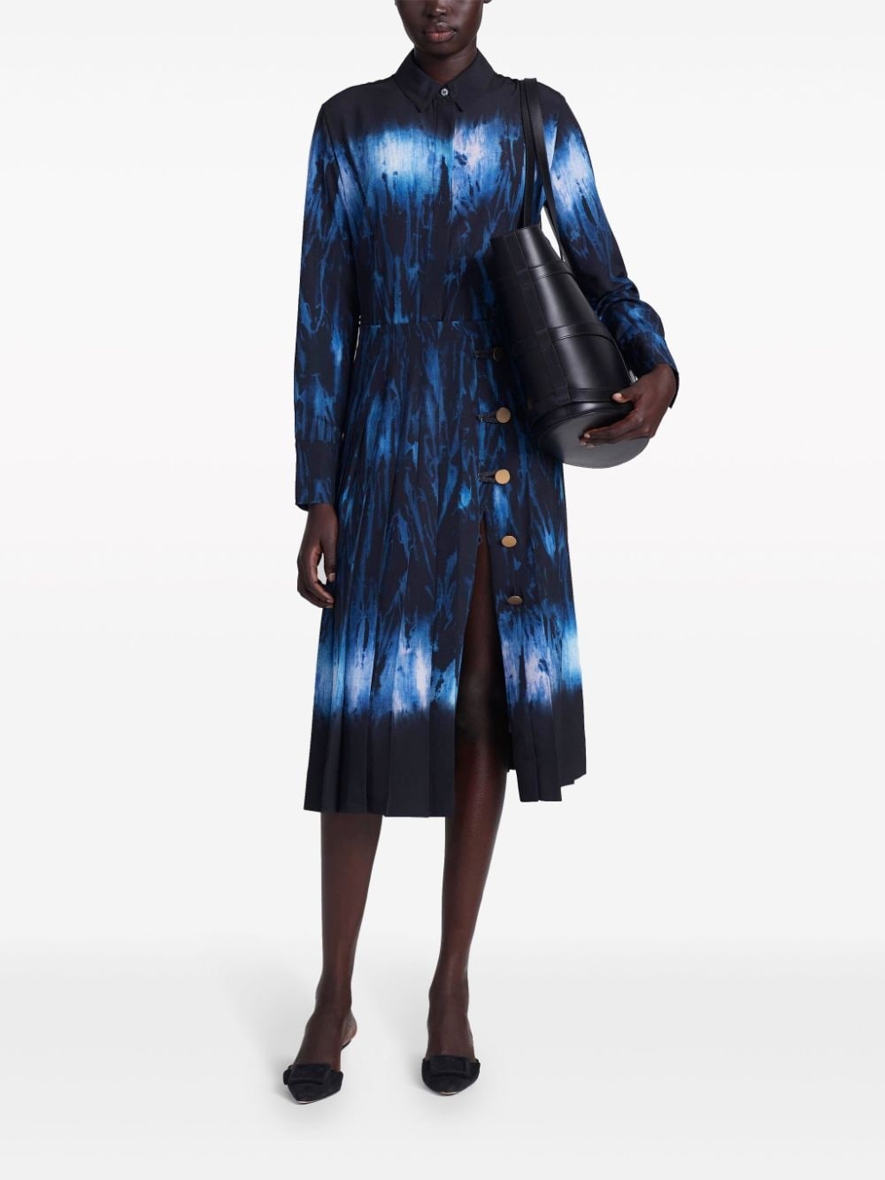 Chika Shibori-print silk shirt - 2