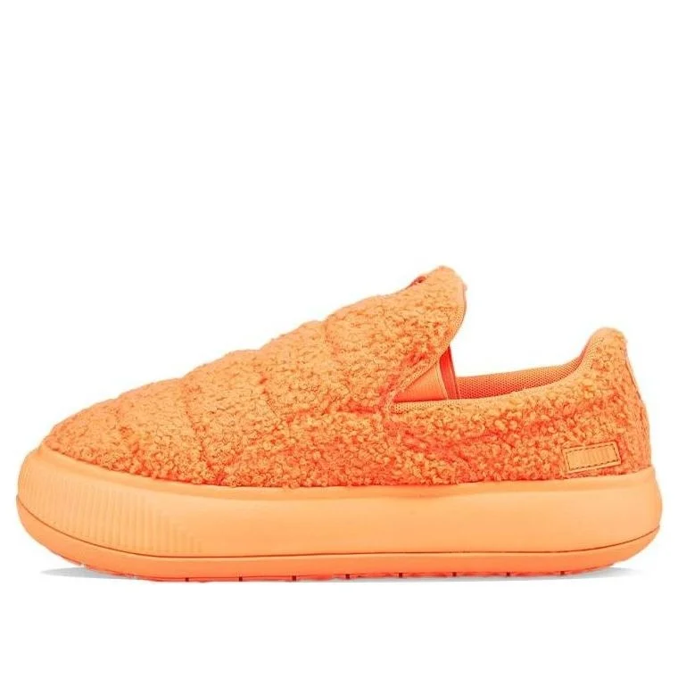 (WMNS) PUMA Suede Mayu Slip-On 'Teddy - Neon Citrus' 384887-04 - 1