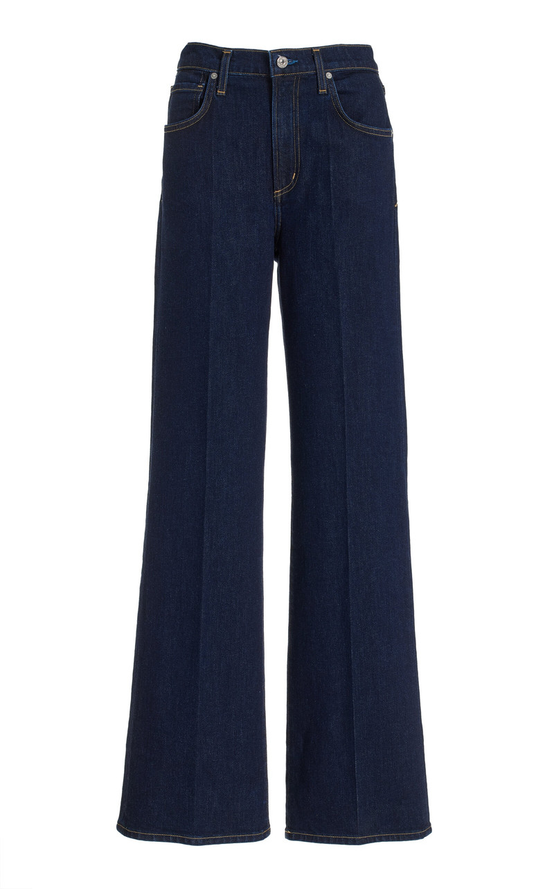 Vidia Stretch Mid-Rise Boot-Cut Jeans blue 1