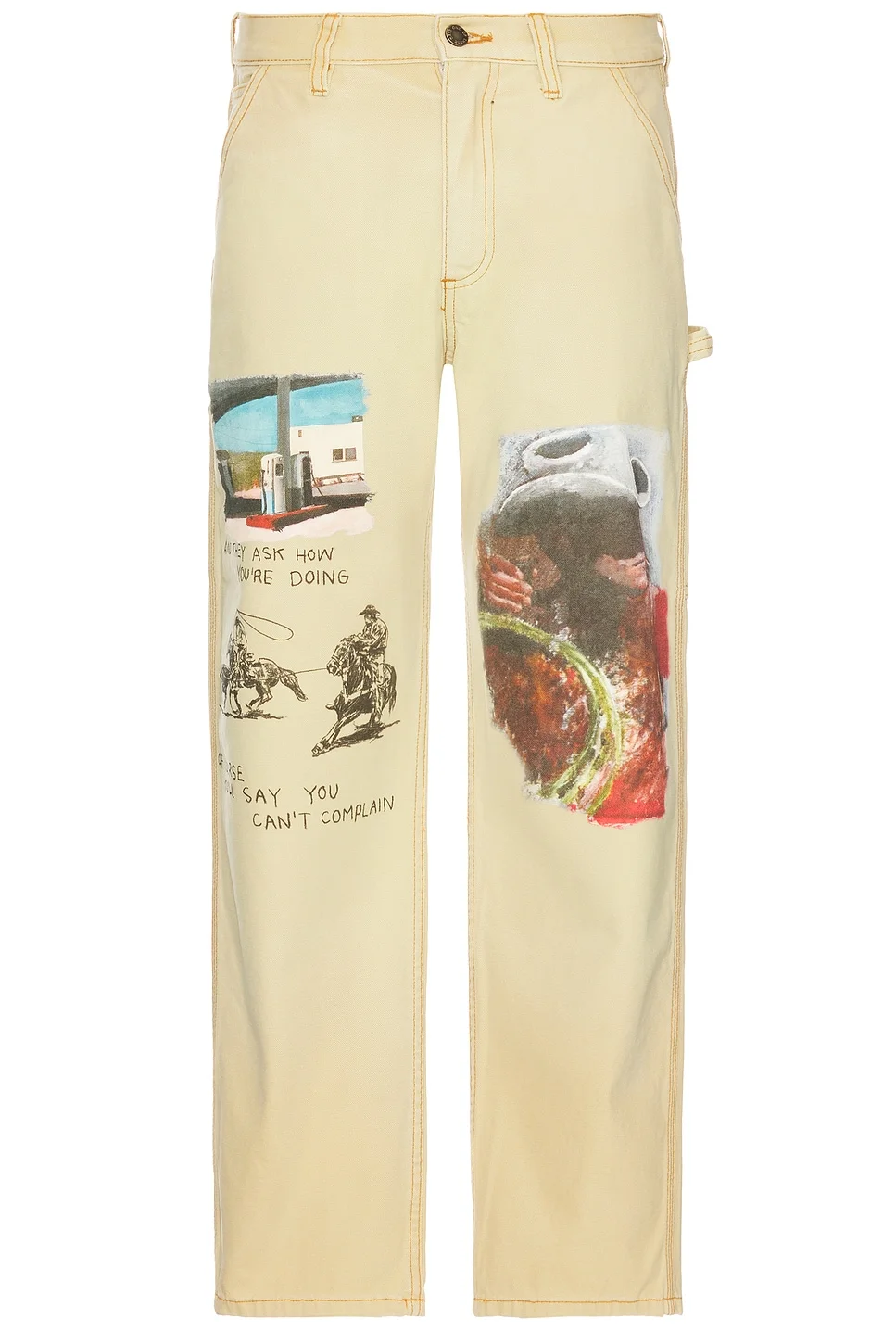 Just Like It Began Painters Pant All Over Artwork - 1