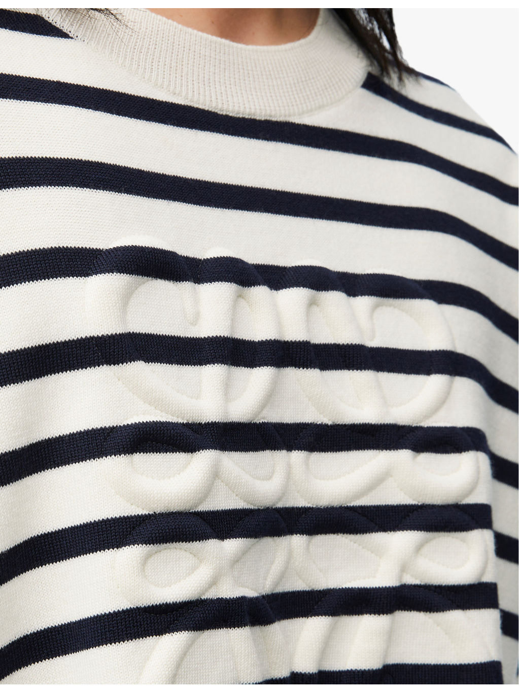 Anagram striped stretch-knitted jumper - 5
