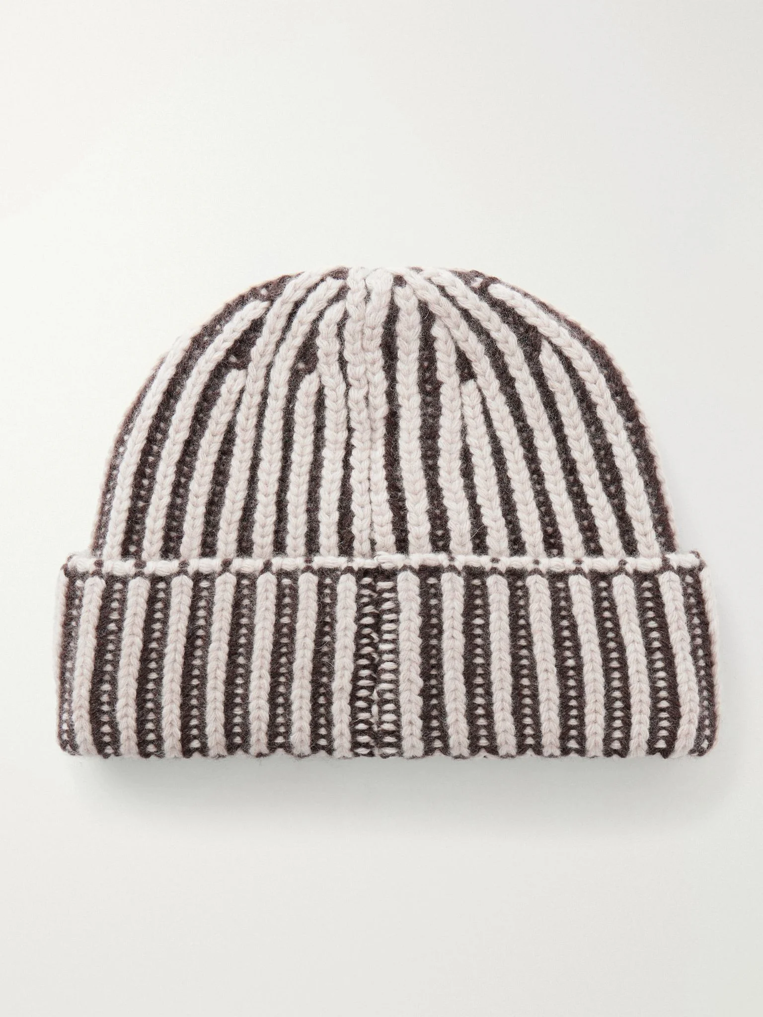 Stage Ribbed Wool Beanie Brown - 1