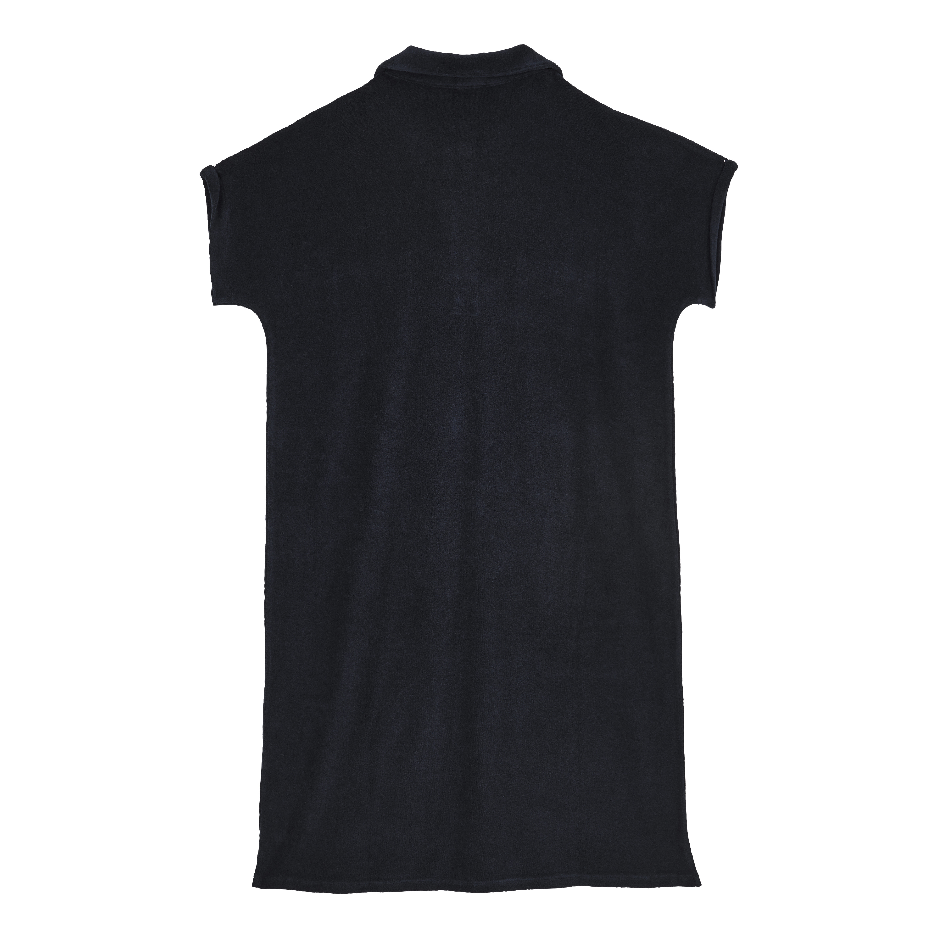 Women Terry Polo Dress Solid - 2