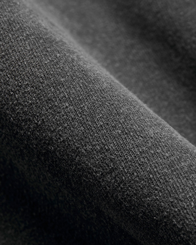 REMI RELIEF 14G Brushed Fleece Zip Hoodie in Black outlook