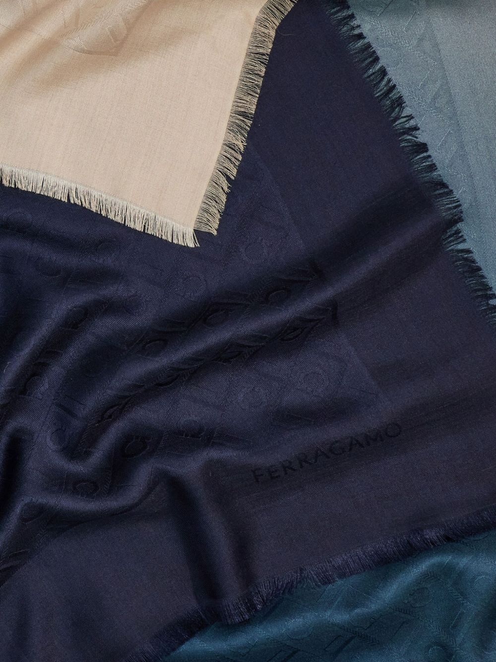 monogram shawl - 2