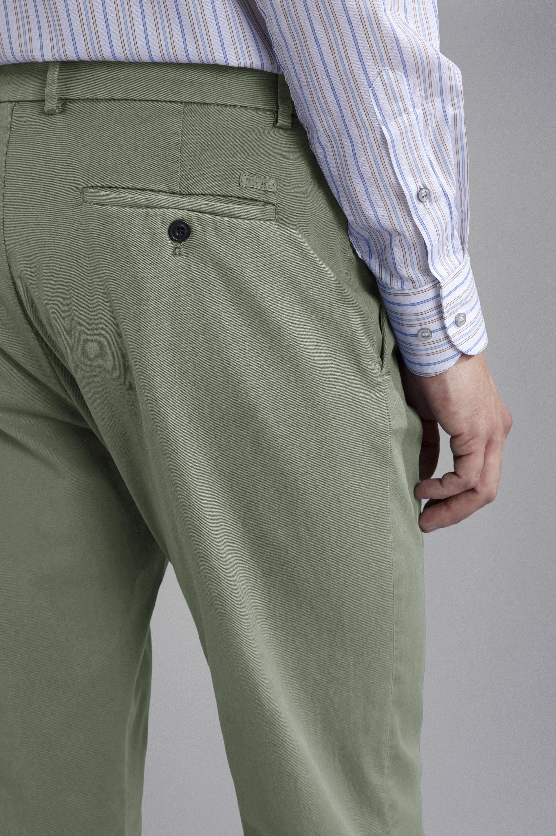 CHINO COTTON STRETCH CHINO TROUSERS - 4