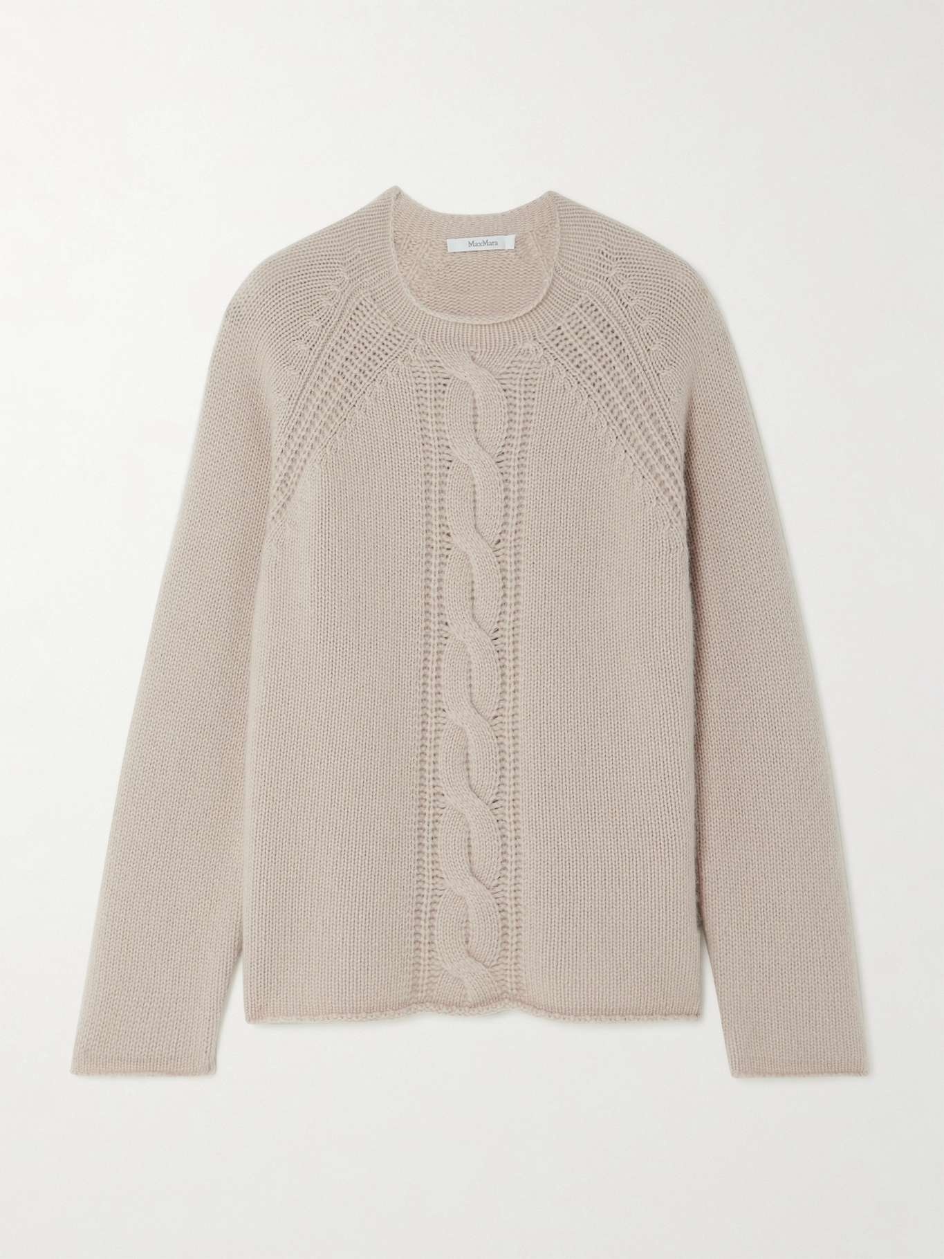 Pico cable-knit cashmere sweater - 1