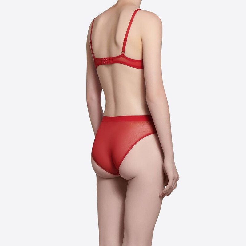 Women's Valentine's Day 22 Mesh Bra in Red 5