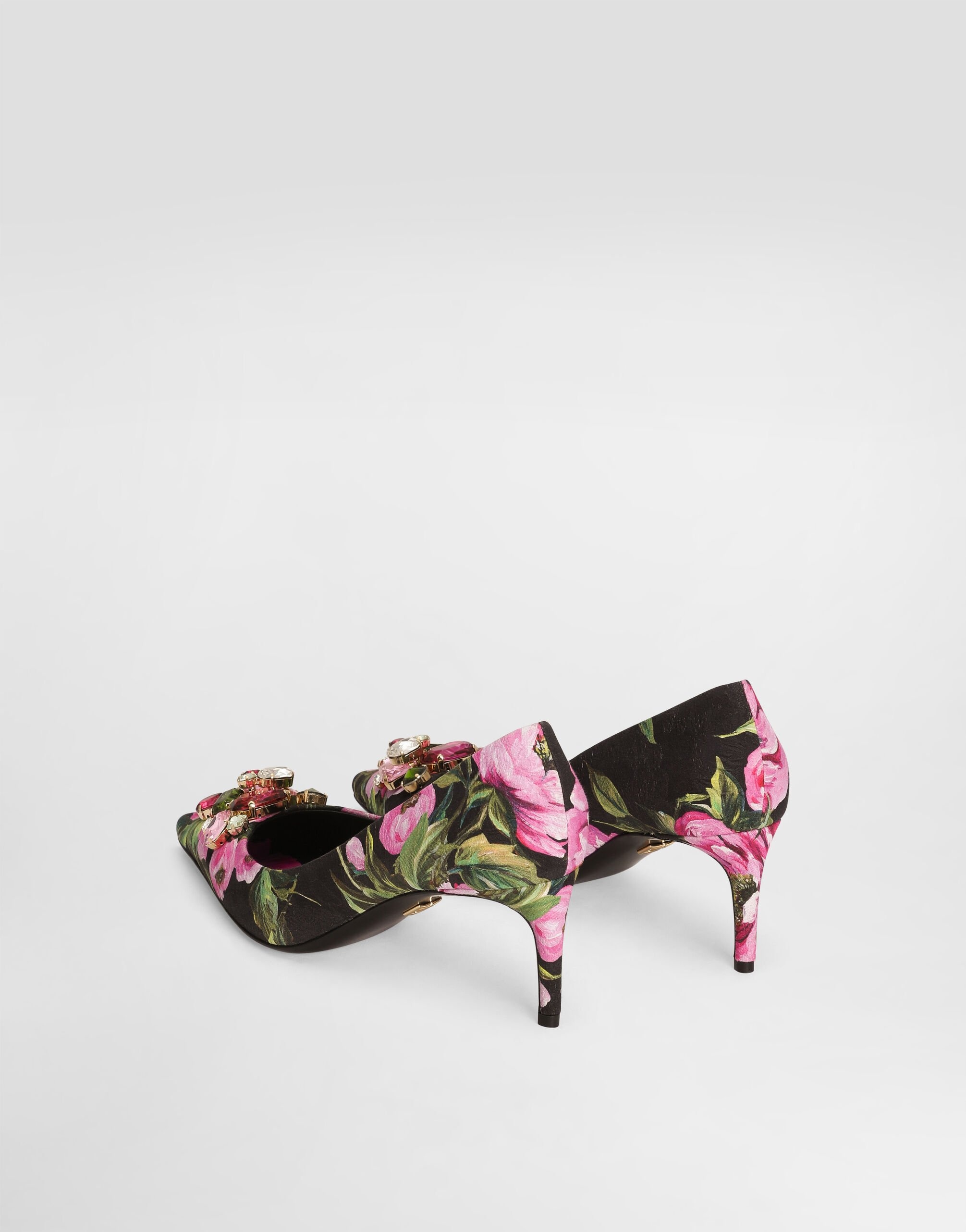 Printed brocade pumps - 3