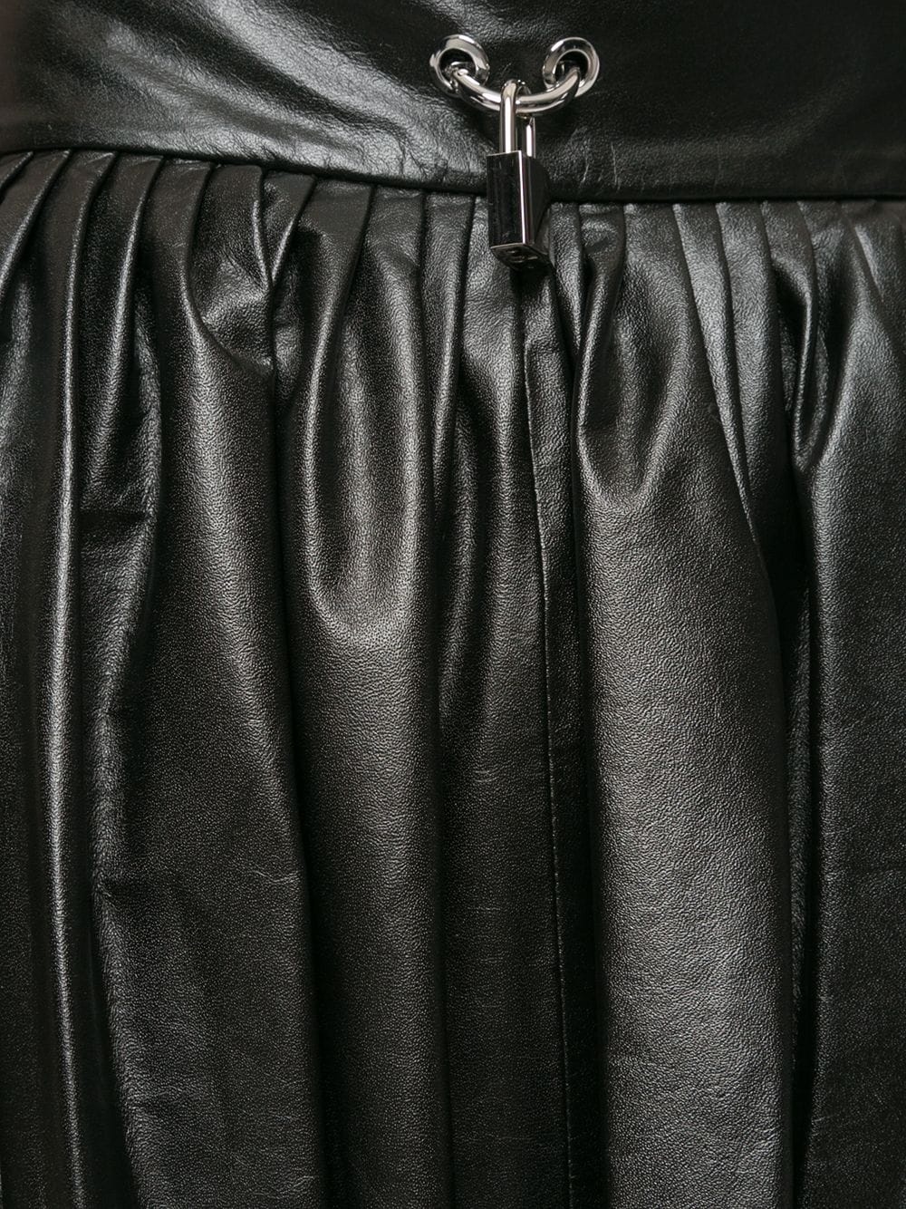 pleated leather skirt - 5