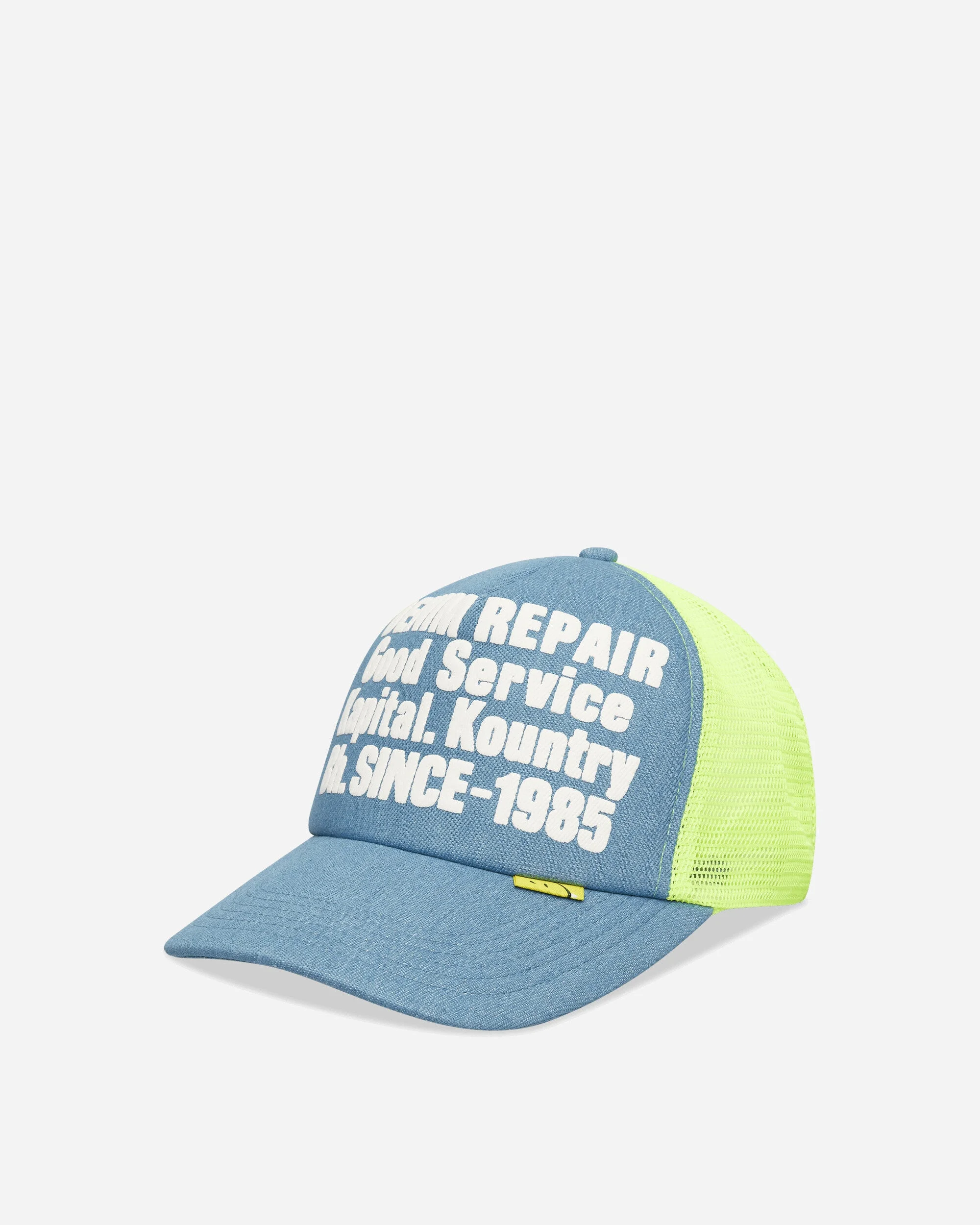 Denim Repair Service Denim Track Cap Neon Yellow - 1