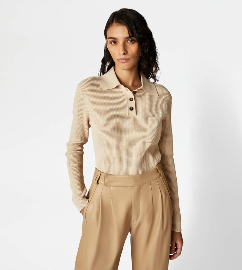 Tod's POLO SHIRT IN KNIT - PINK outlook