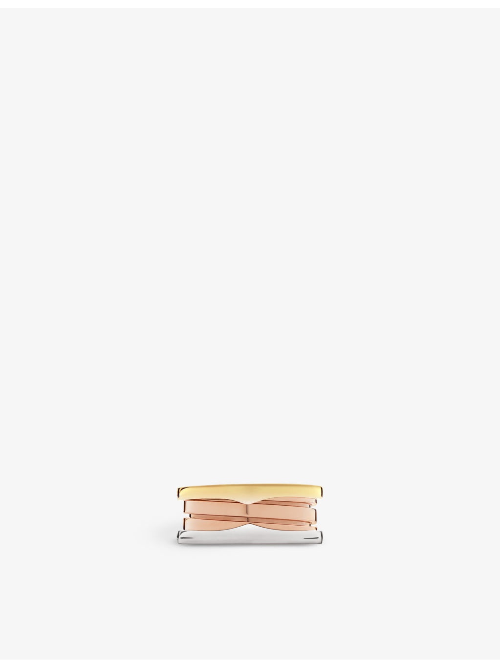 B.zero1 four-band 18ct white, rose, yellow-gold ring - 3