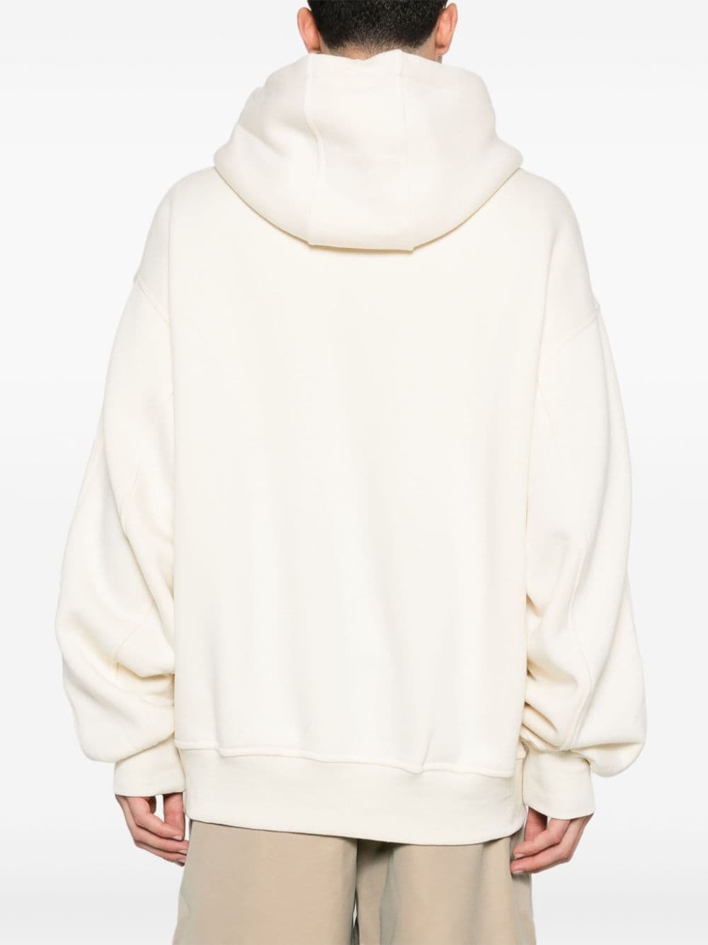 seam-detail hoodie - 4