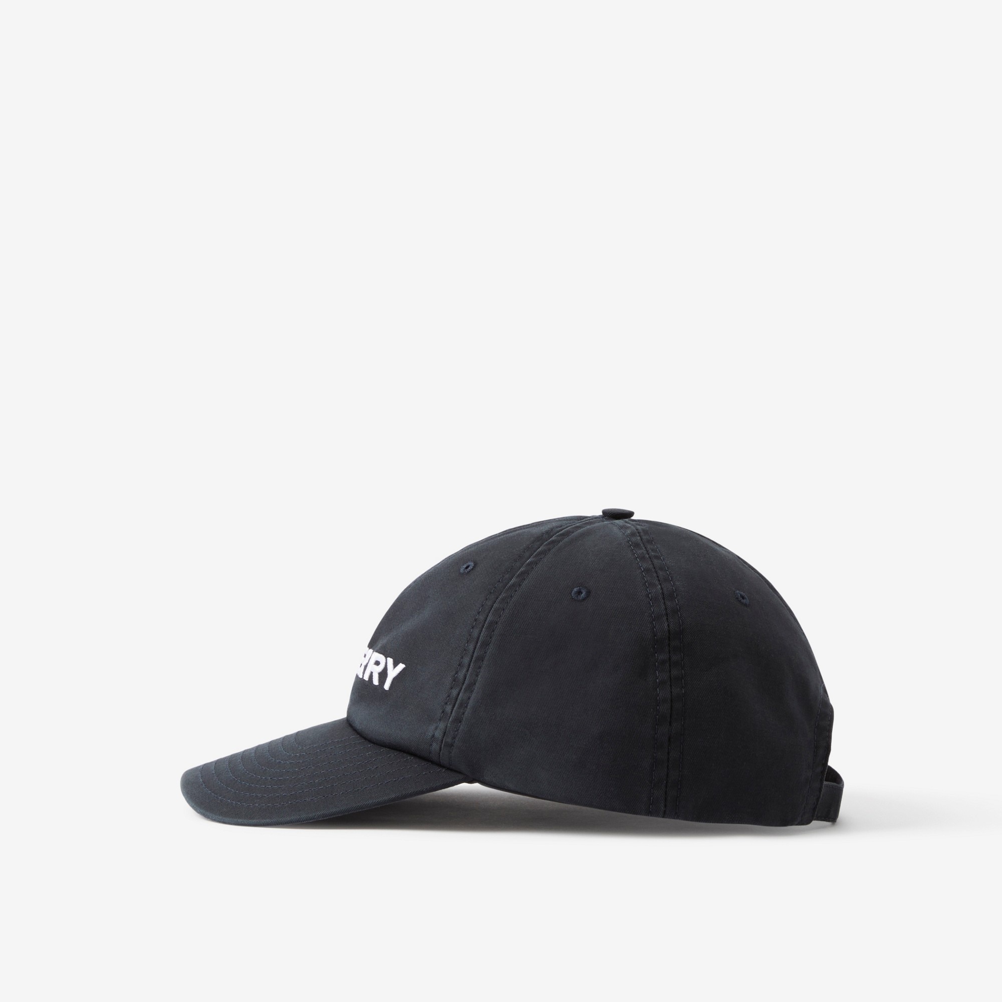 Embroidered Logo Cotton Gabardine Baseball Cap - 4