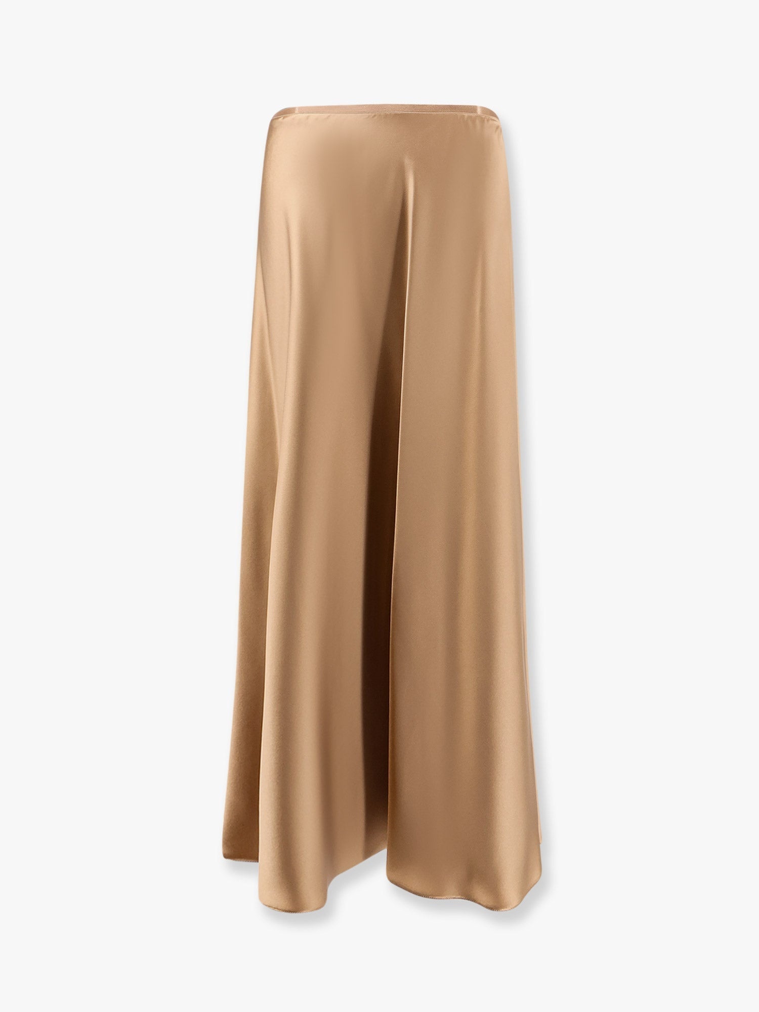 ★Max Mara★ Satin Long Skirt Beige 2511101018600031 Max Mara Satin longuette skirt | worldclassfashion | REVERSIBLE