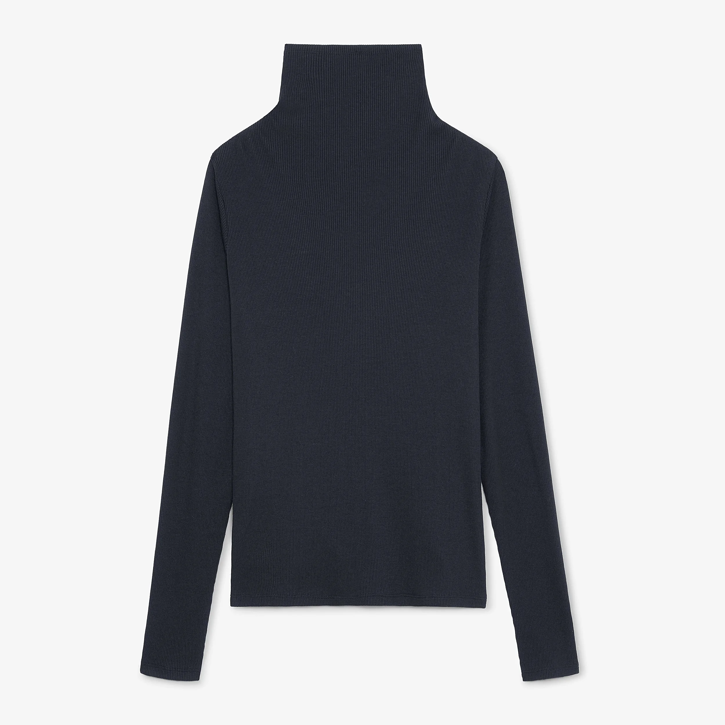 Axam Layering Turtleneck - Organic Ribbed Pima Cotton - 1