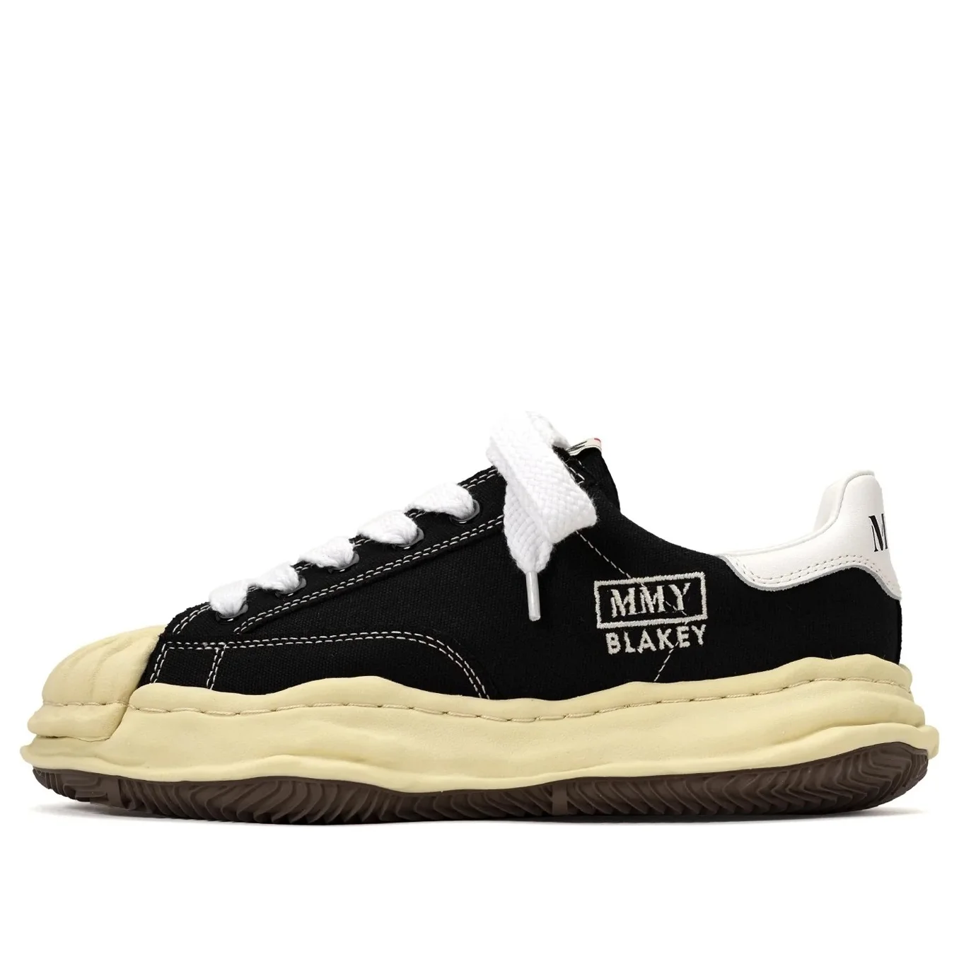 Maison MIHARA YASUHIRO BLAKEY VL OG Sole Canvas Low-top Sneaker 'Black' A09FW732-BLK - 1